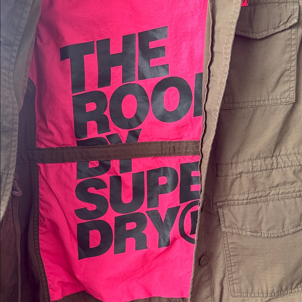 Superdry Olive Military Field Jacket - Picture 7 of 8